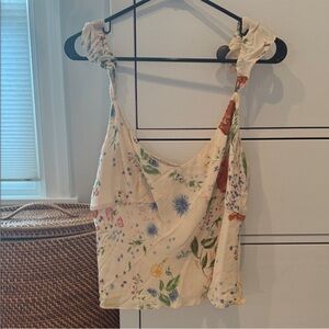 Reformation floral Cream Women's Top